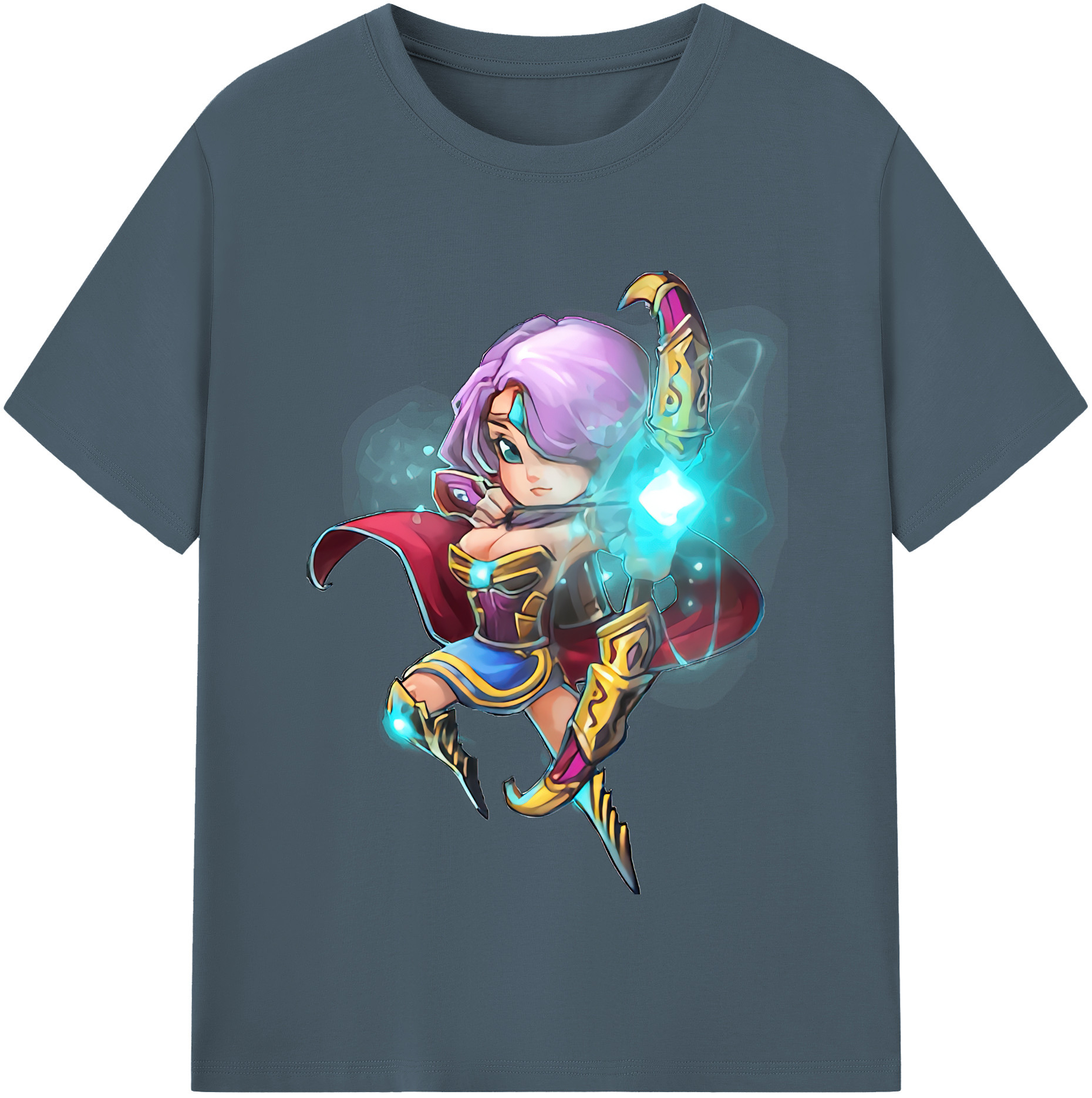 リーグ・オブ・レジェンド League of Legends LOL 綿100％半袖Tシャツ（フロントプリント）